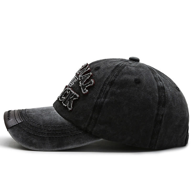 Cappellino da baseball originale con lettere ricamate a contrasto The Black Retro - image 1
