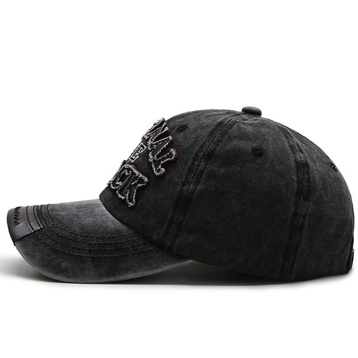 Cappellino da baseball originale con lettere ricamate a contrasto The Black Retro - image 1