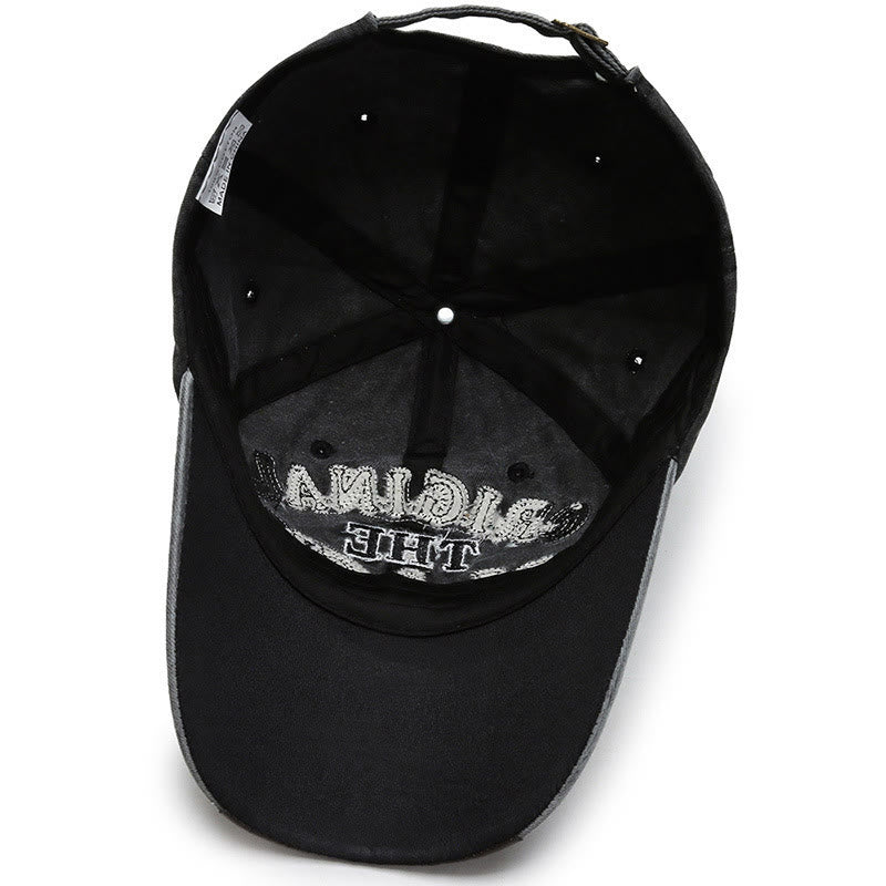 Cappellino da baseball originale con lettere ricamate a contrasto The Black Retro - image 4