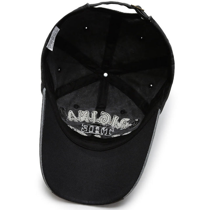 Cappellino da baseball originale con lettere ricamate a contrasto The Black Retro - image 4