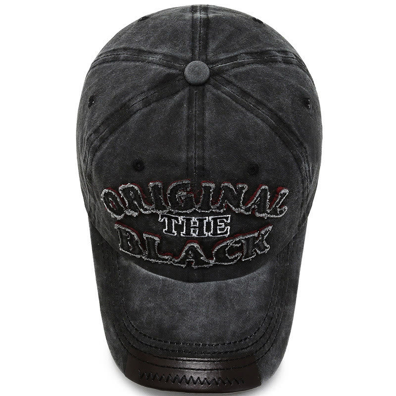 Cappellino da baseball originale con lettere ricamate a contrasto The Black Retro - image 3
