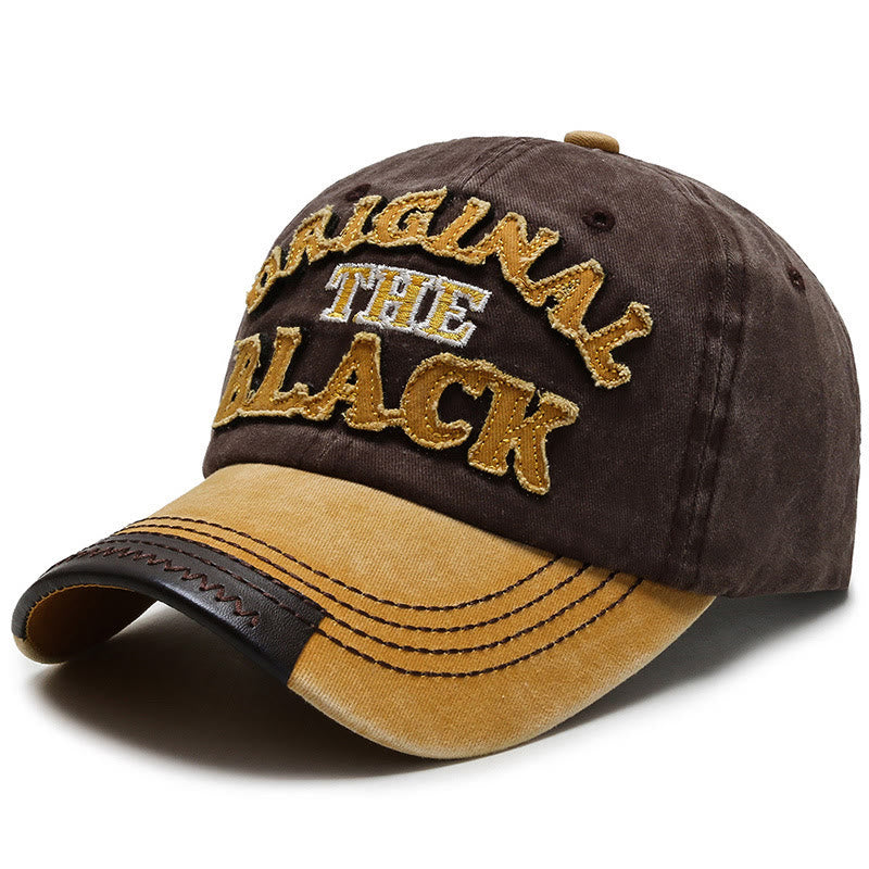 Cappellino da baseball originale con lettere ricamate a contrasto The Black Retro - Stile n. 4 - Regolabile (22''-23 5/8") - image 7