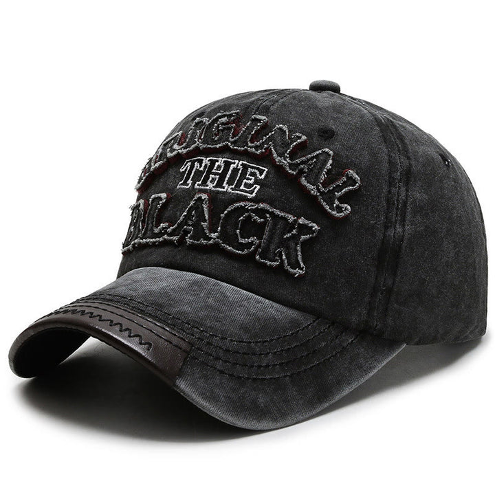 Cappellino da baseball originale con lettere ricamate a contrasto The Black Retro - Stile n. 1 - Regolabile (22''-23 5/8") - image 0