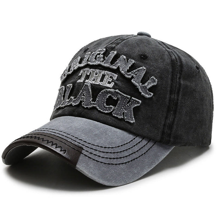 Cappellino da baseball originale con lettere ricamate a contrasto The Black Retro - Stile n. 6 - Regolabile (22''-23 5/8") - image 9