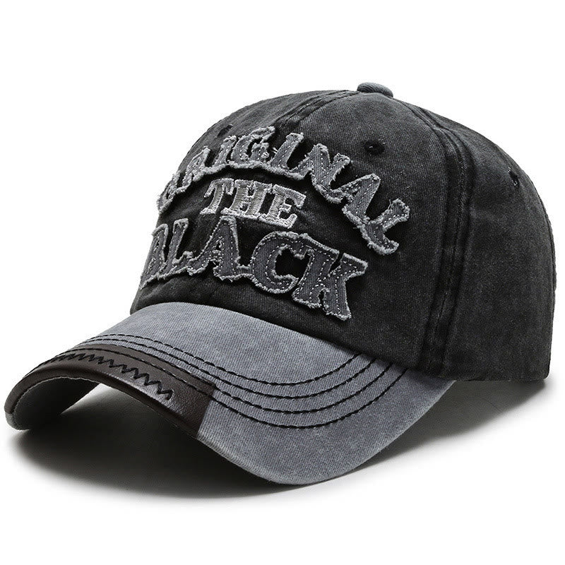 Cappellino da baseball originale con lettere ricamate a contrasto The Black Retro - Stile n. 6 - Regolabile (22''-23 5/8") - image 9