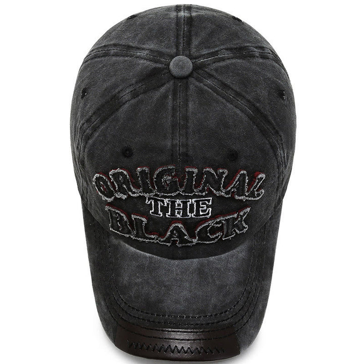 Cappellino da baseball originale con lettere ricamate a contrasto The Black Retro - image 3