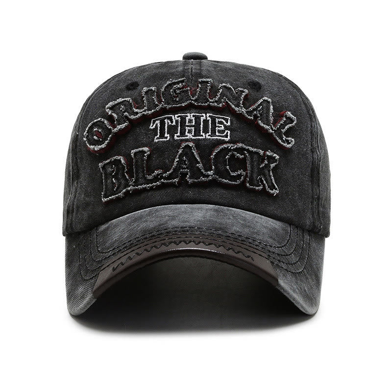 Cappellino da baseball originale con lettere ricamate a contrasto The Black Retro - image 2
