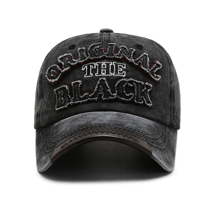 Cappellino da baseball originale con lettere ricamate a contrasto The Black Retro - image 2