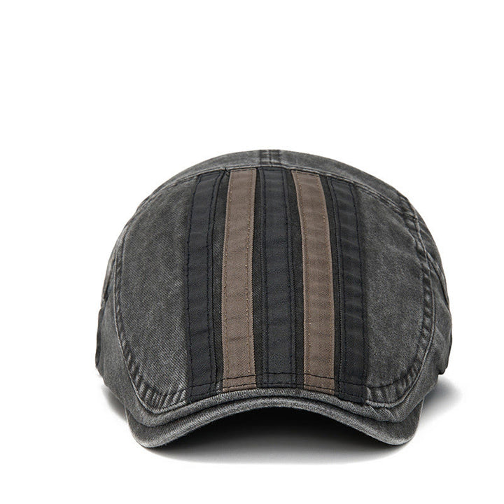 Cappello basco patchwork a righe lavato vintage estivo - image 1