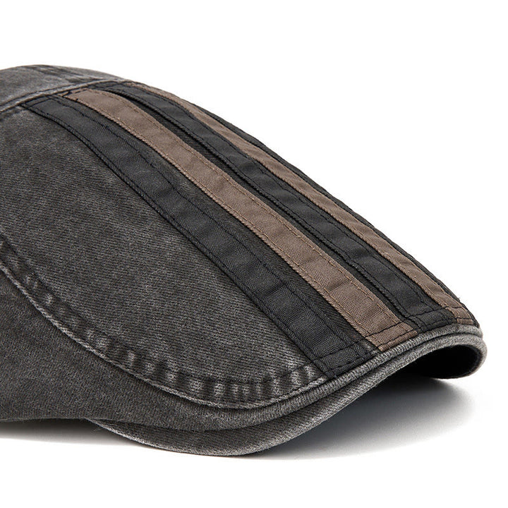 Cappello basco patchwork a righe lavato vintage estivo - image 2