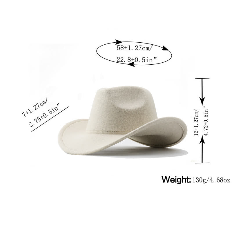 Cappello da cowboy in tinta unita, stile western, per adulti e bambini. - image 2