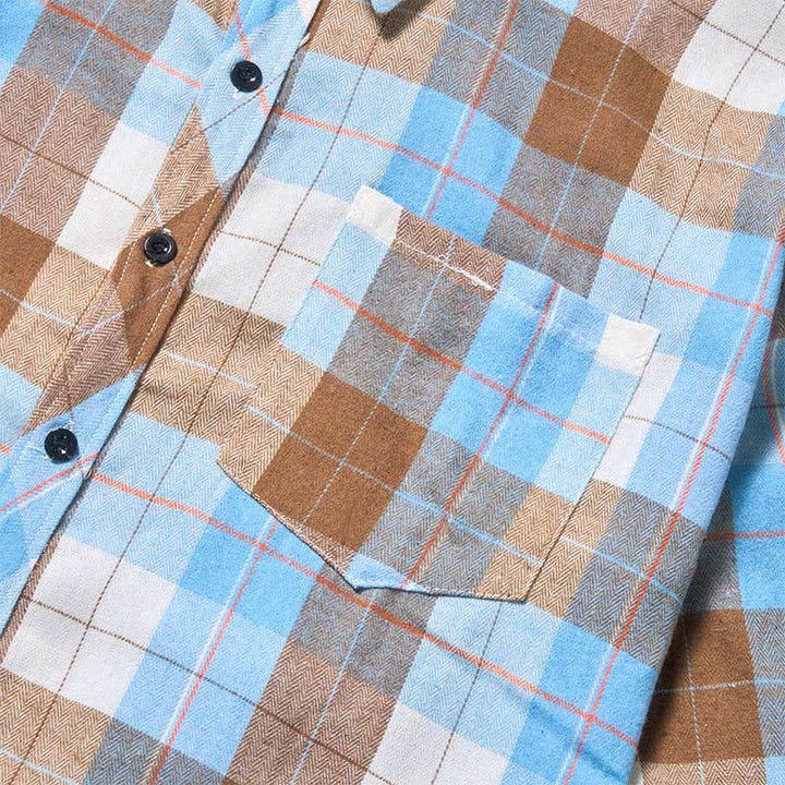 Camicia a maniche lunghe da uomo in stile cowboy western a quadri retrò - image 10