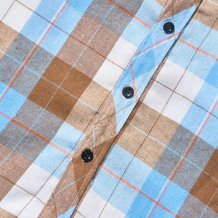 Camicia a maniche lunghe da uomo in stile cowboy western a quadri retrò - image 11