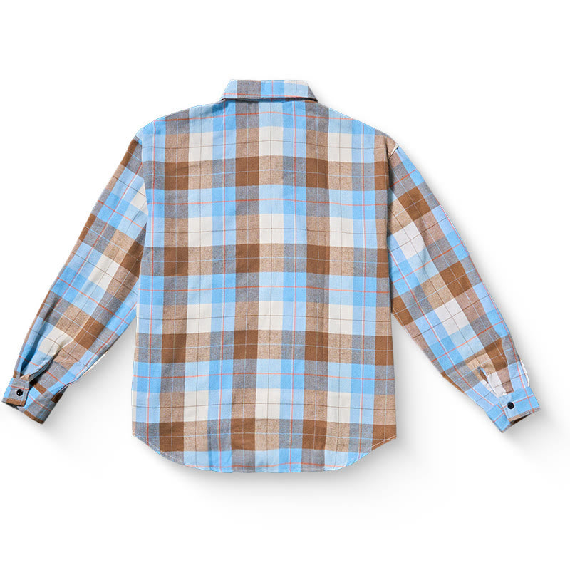 Camicia a maniche lunghe da uomo in stile cowboy western a quadri retrò - image 7