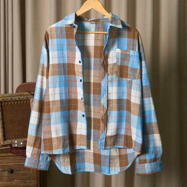 Camicia a maniche lunghe da uomo in stile cowboy western a quadri retrò - image 8