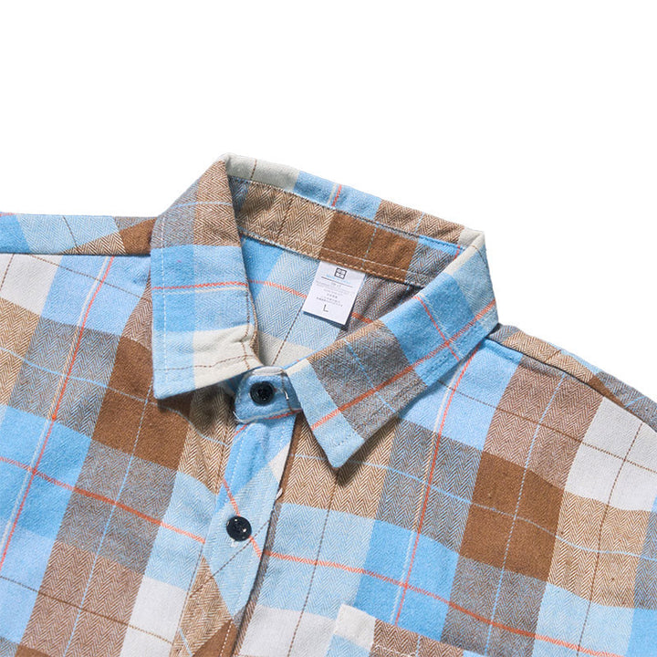 Camicia a maniche lunghe da uomo in stile cowboy western a quadri retrò - image 12
