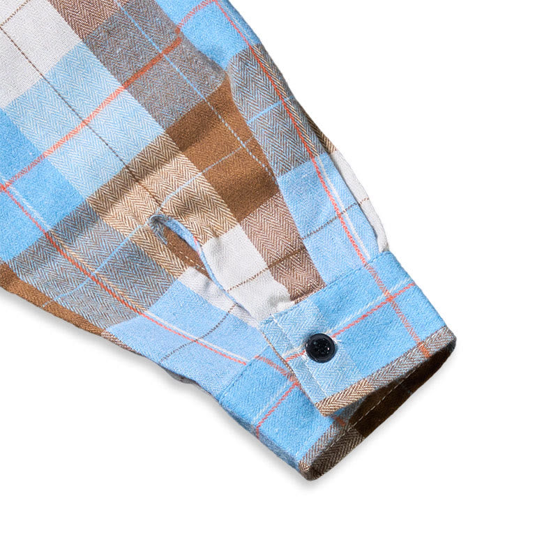 Camicia a maniche lunghe da uomo in stile cowboy western a quadri retrò - image 13