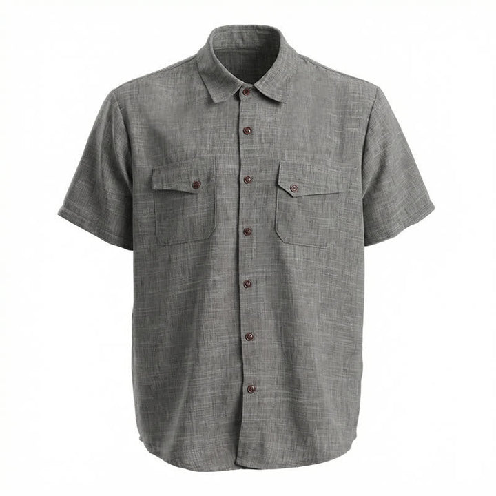 Camicia casual da uomo in stile western con tasche sul petto - image 8