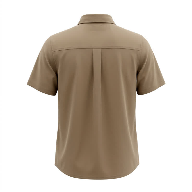 Camicia da cowboy estiva da uomo con tasche sul petto - image 7