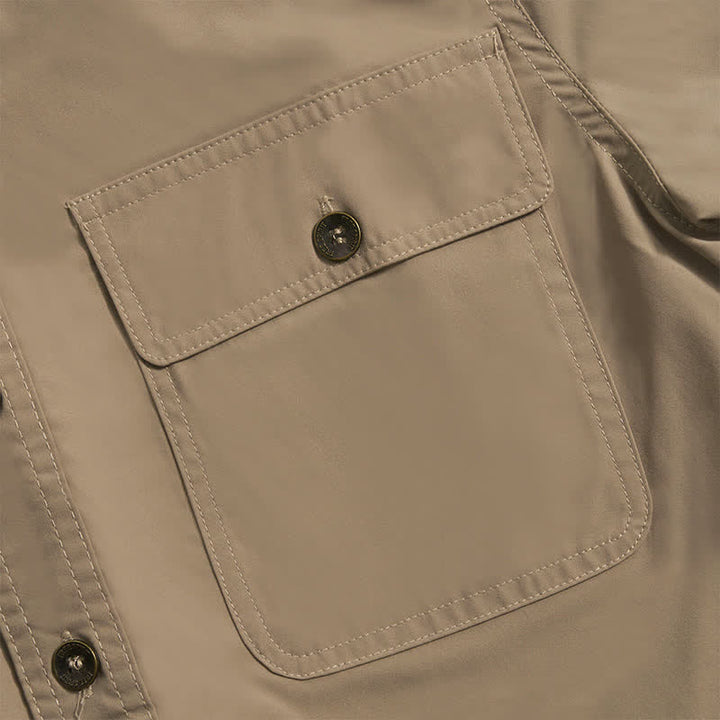 Camicia da cowboy estiva da uomo con tasche sul petto - image 9