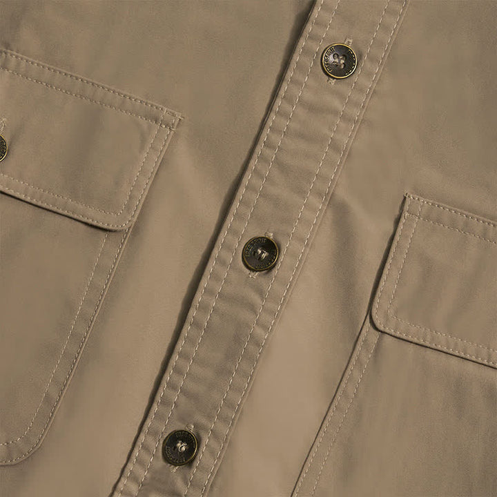 Camicia da cowboy estiva da uomo con tasche sul petto - image 10