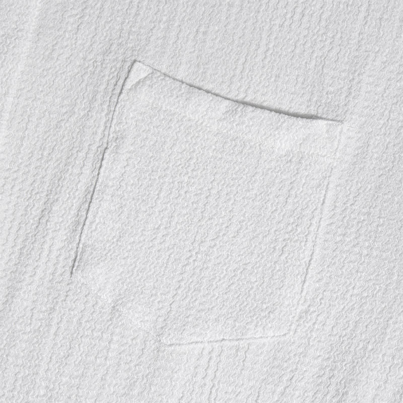 Camicia da uomo estiva a tinta unita con risvolto e taschino - image 10