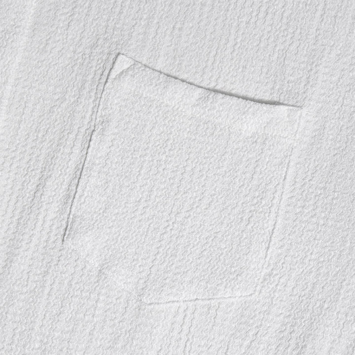 Camicia da uomo estiva a tinta unita con risvolto e taschino - image 10