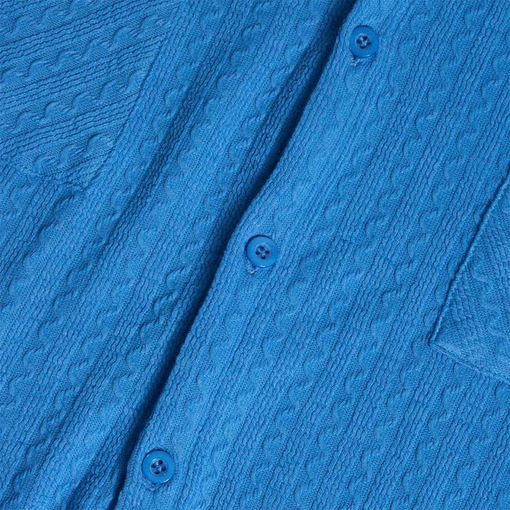 Camicia da lavoro a maniche lunghe da uomo in stile cowboy in stile retrò jacquard - image 12