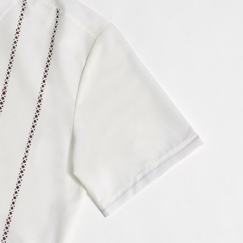 Camicia estiva casual da uomo a maniche corte con stampa 3D - image 19