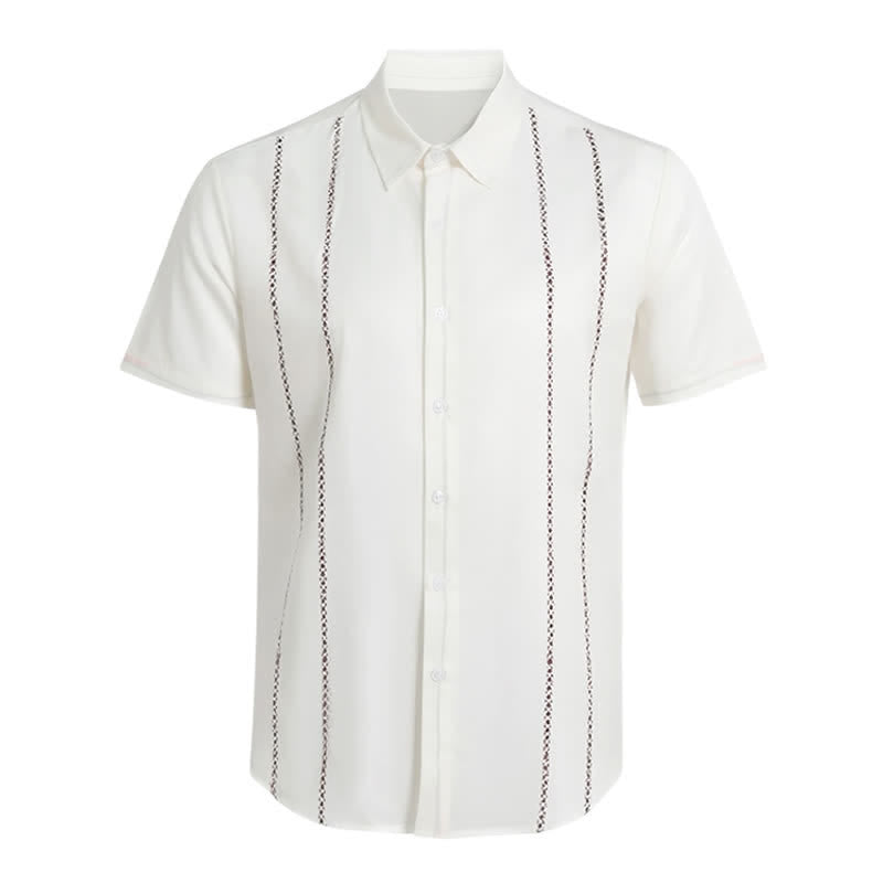 Camicia estiva casual da uomo a maniche corte con stampa 3D - image 15