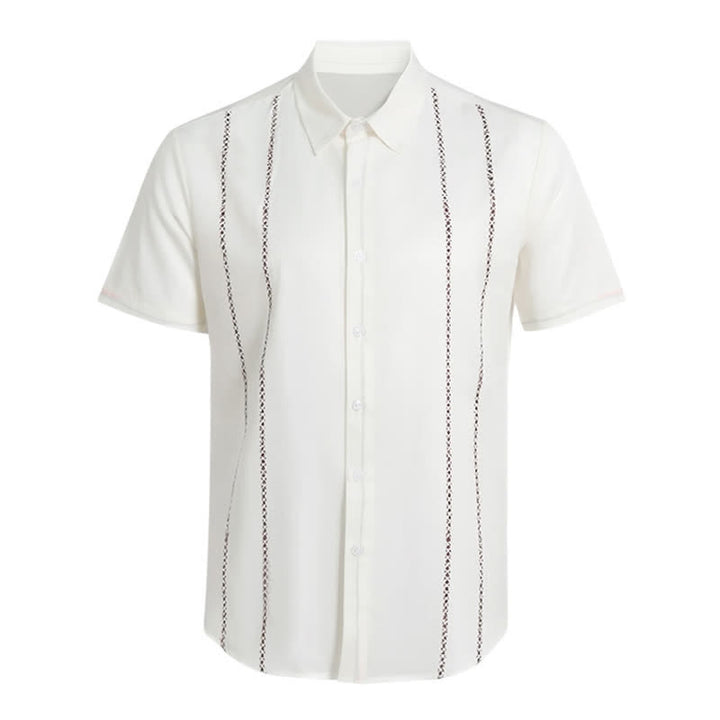 Camicia estiva casual da uomo a maniche corte con stampa 3D - image 15