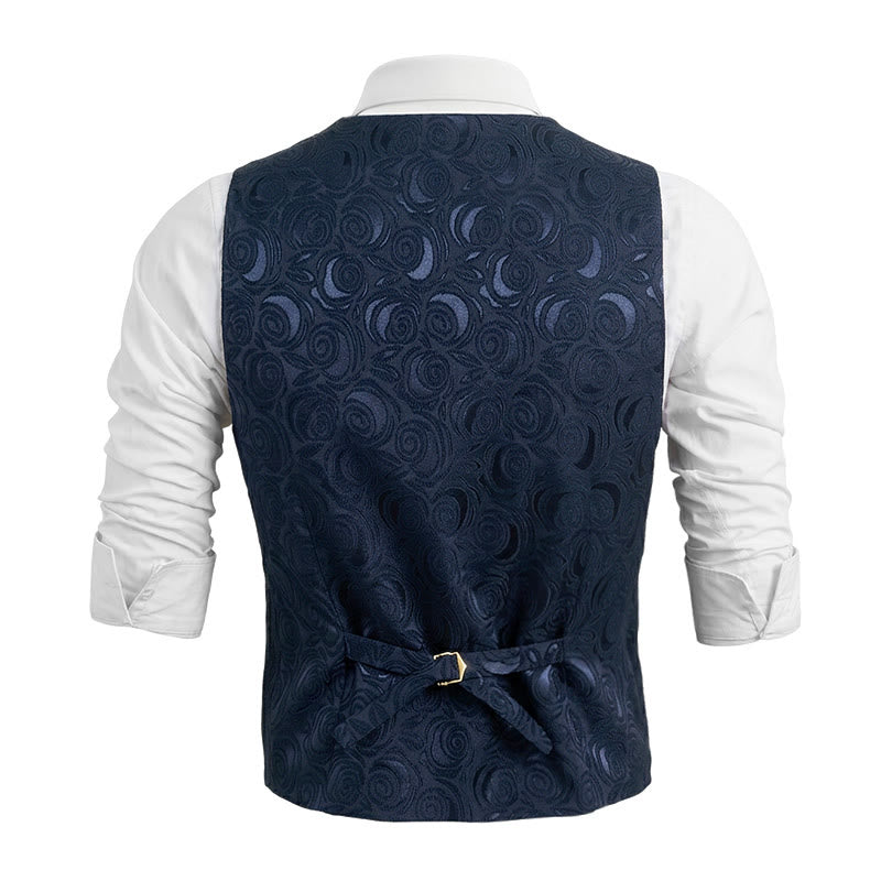 Gilet da uomo con tre tasche e fantasia paisley - image 4