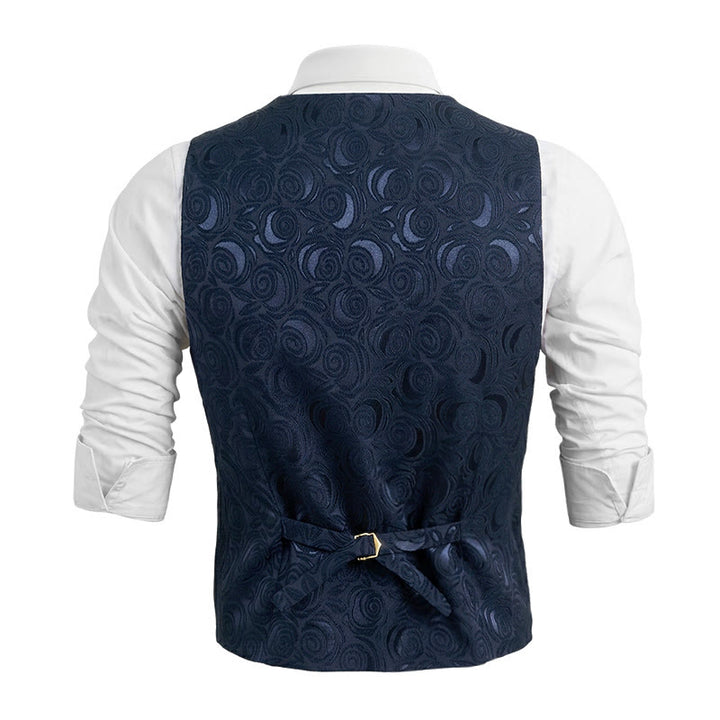 Gilet da uomo con tre tasche e fantasia paisley - image 4