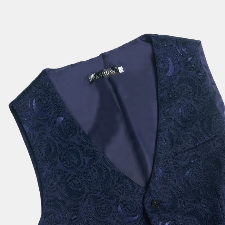 Gilet da uomo con tre tasche e fantasia paisley - image 5