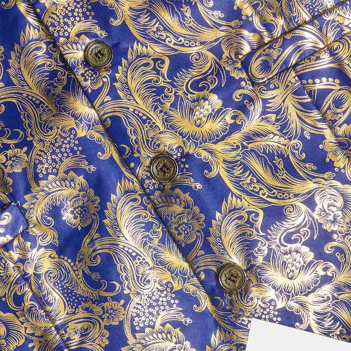 Gilet da uomo con squisita fantasia Paisley stampata a caldo. - image 7