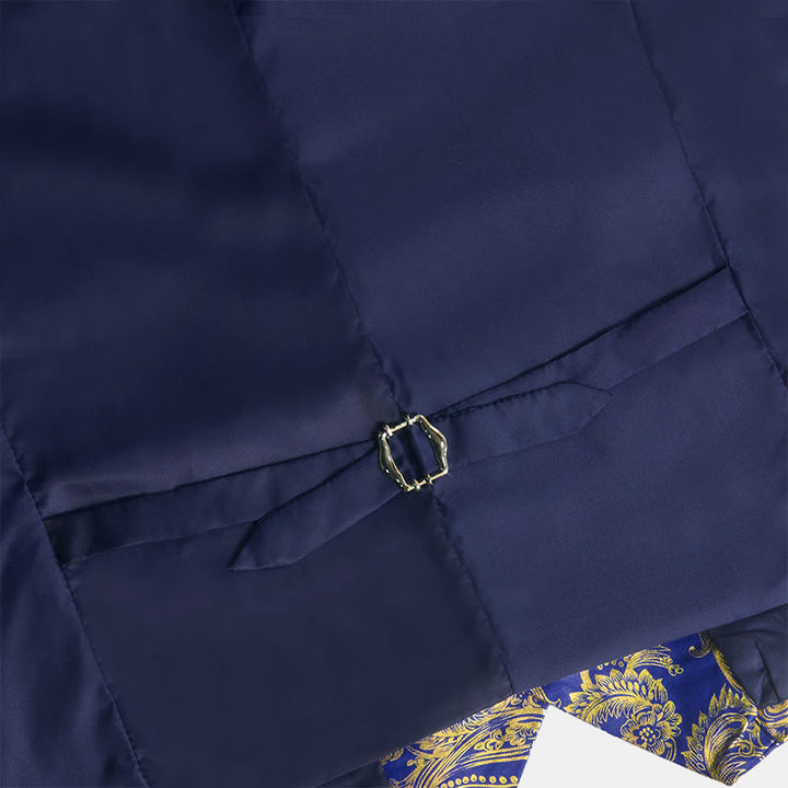 Gilet da uomo con squisita fantasia Paisley stampata a caldo. - image 5