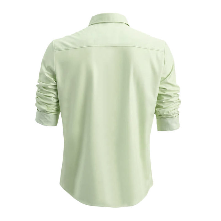 Camicia da uomo a maniche lunghe in stile western con stampa 3D a volute barocche. - image 5