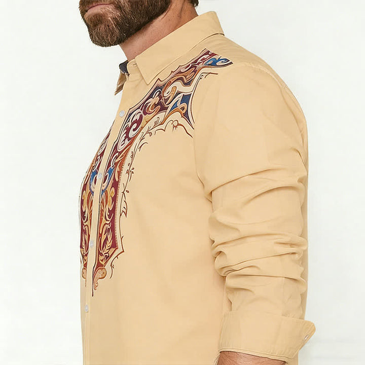 Camicia da uomo in stile cowboy tradizionale con stampa 3D - image 3