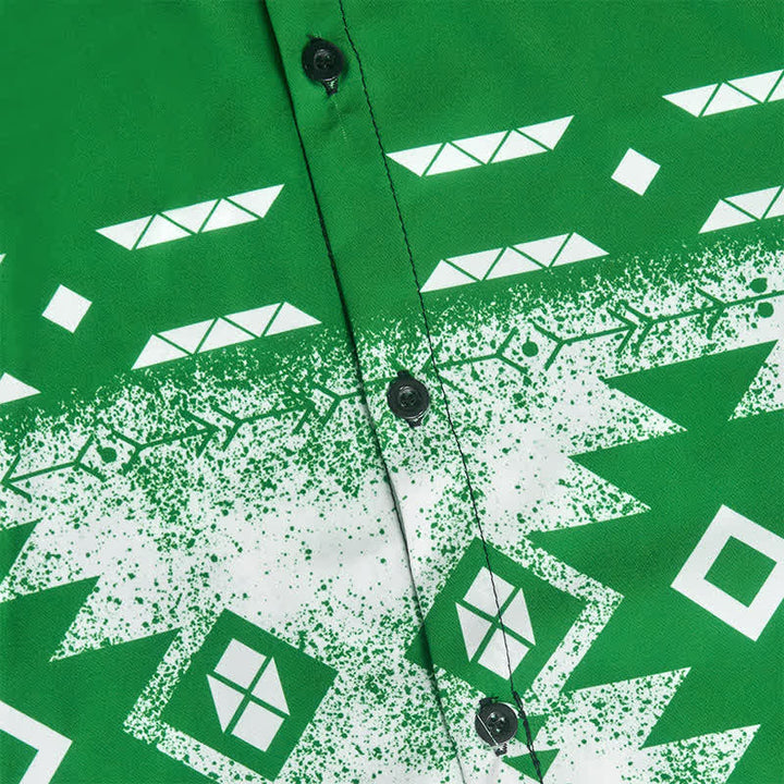 Camicia western da uomo con stampa geometrica azteca in stile sud-occidentale - image 12