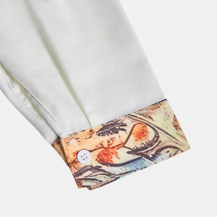 Camicia western da uomo con stampa 3D a motivo paisley retrò - image 8