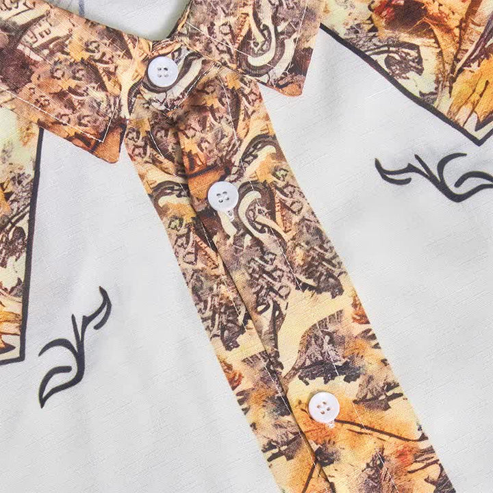 Camicia western da uomo con stampa 3D a motivo paisley retrò - image 7
