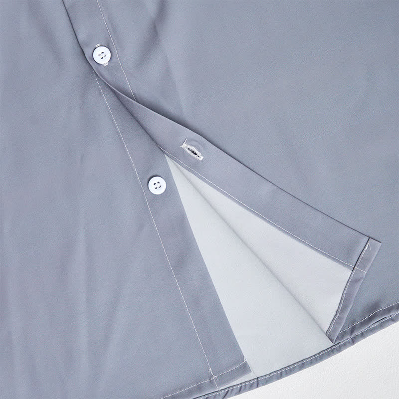Camicia da uomo a blocchi di colore con stampa a righe azteche e stile sud-occidentale - image 6