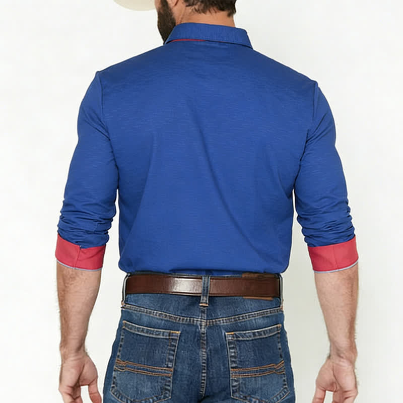 Camicia da cowboy da uomo con motivo a ferro di cavallo e rosa, stile western. - image 2