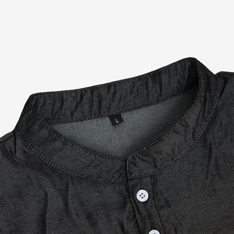 T-shirt senza maniche da uomo estiva con effetto slavato - image 8