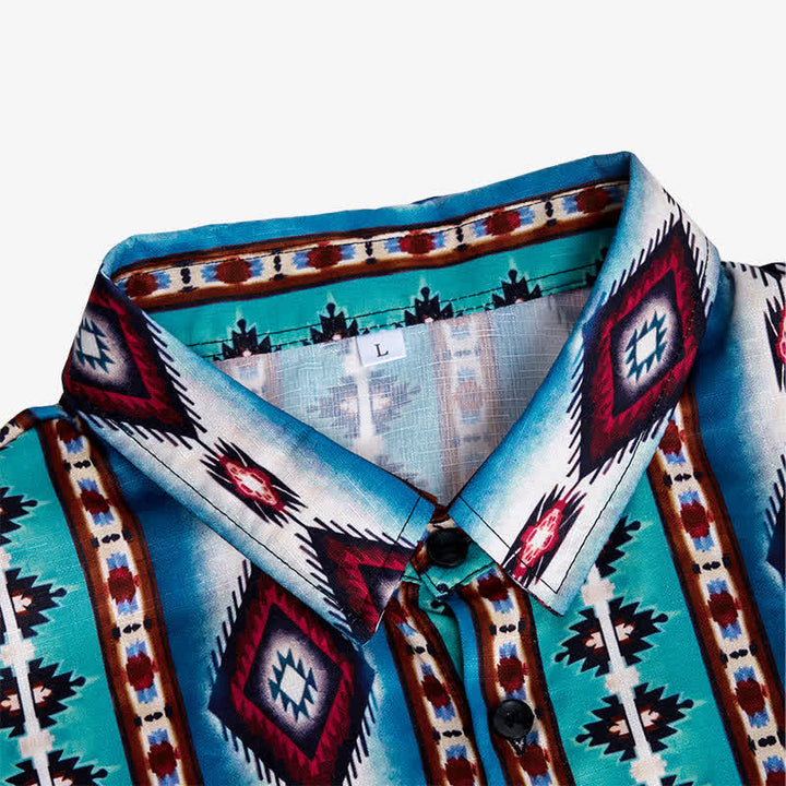 Camicia da uomo American West con stampa 3D a diamante rosso - image 6