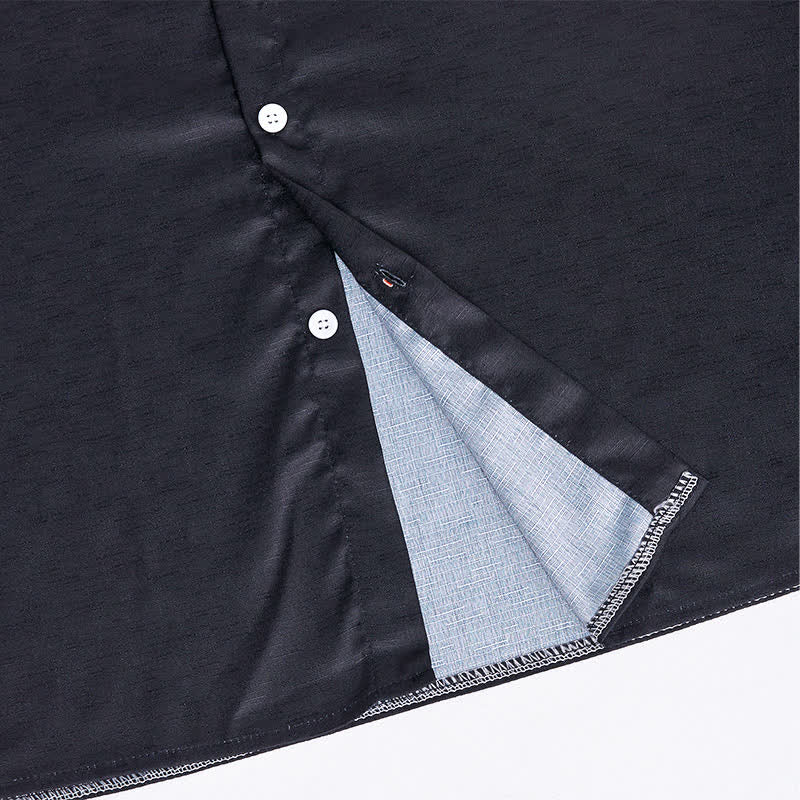Camicia da cowboy da uomo blu con stampa 3D azteca del sud-ovest - image 6