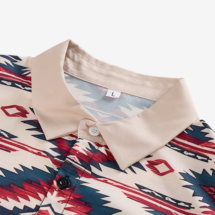 Camicia western da uomo Rugged Spirit con stampa azteca del sud-ovest - image 4