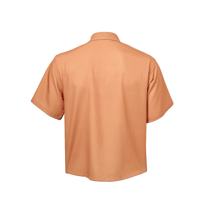 Camicia etnica western da uomo con stampa geometrica azteca - image 9