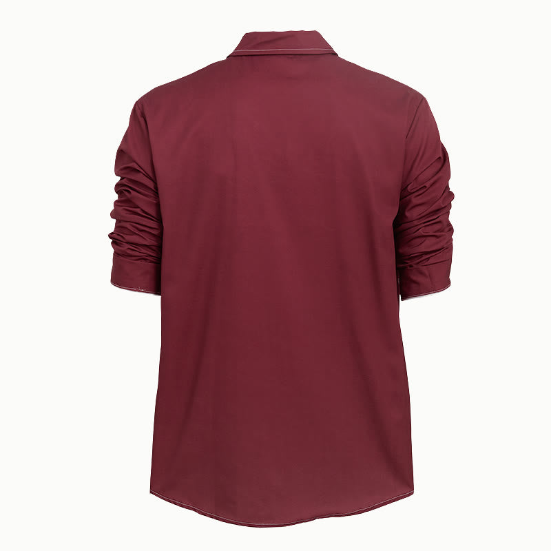 Camicia da uomo a maniche lunghe in stile retrò, elegante e sofisticata. - image 5