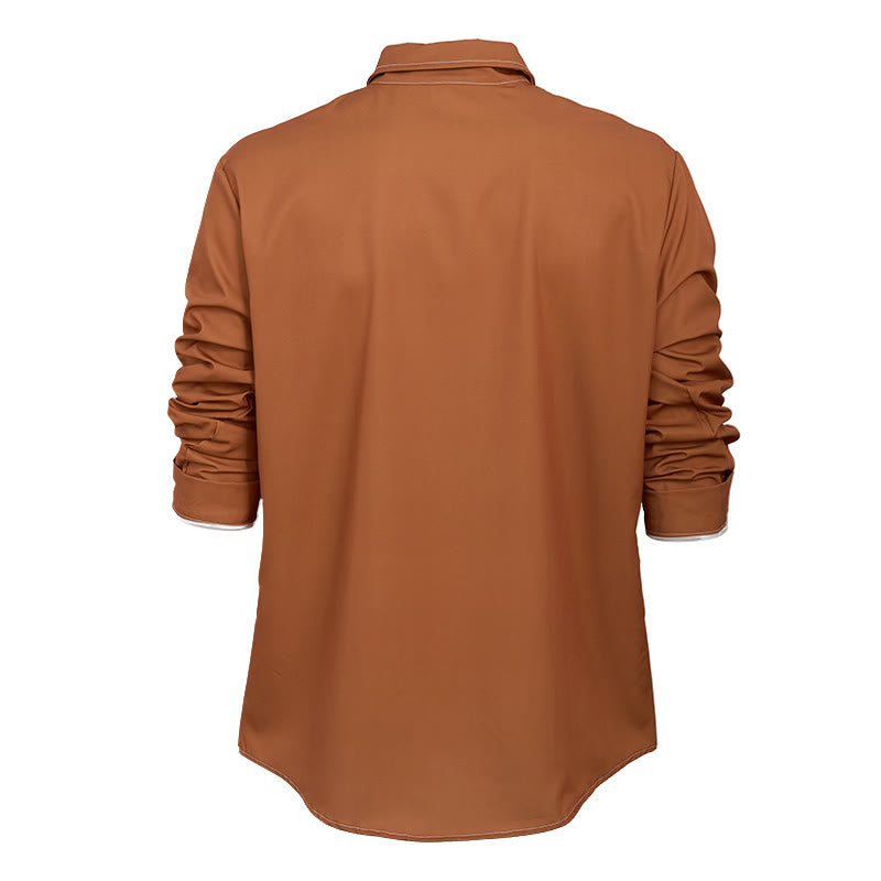 Camicia da uomo a maniche lunghe in stile retrò, elegante e sofisticata. - image 12